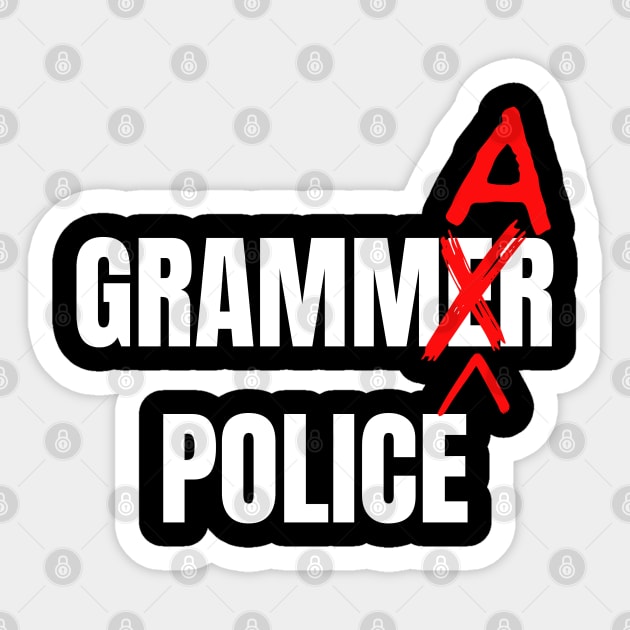 Grammar Police Sticker by Spatski